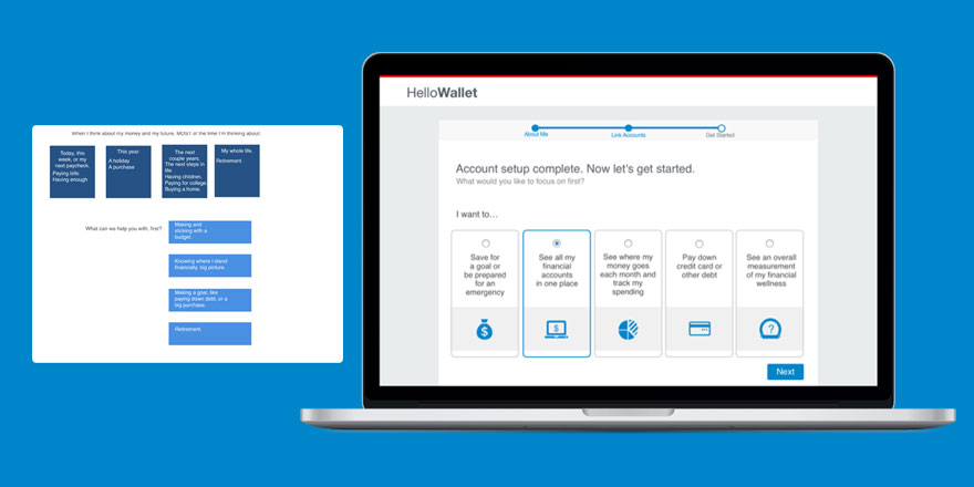 HelloWallet Onboarding UI