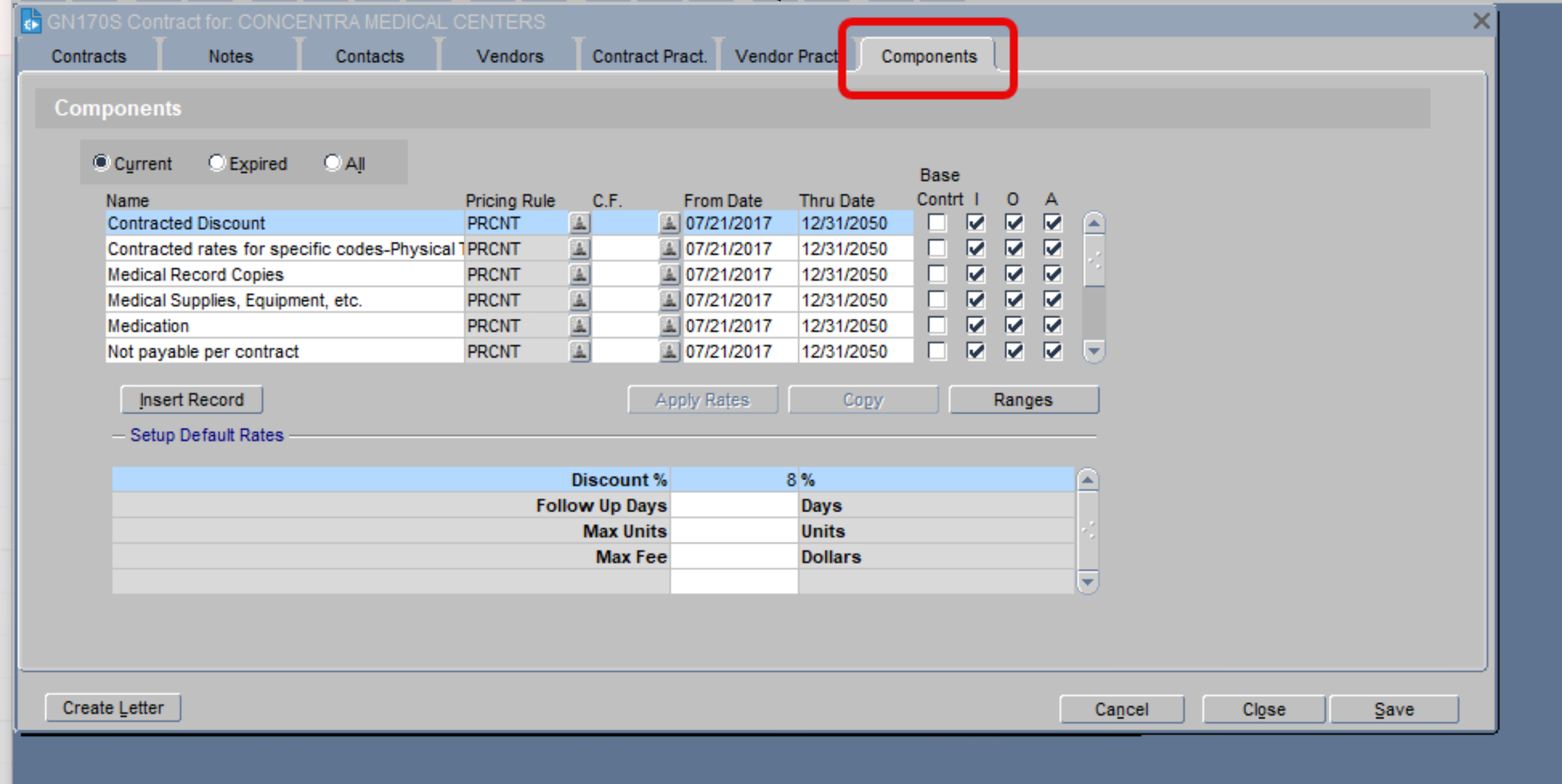Original legacy application interface